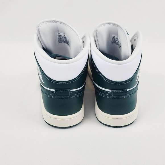 Air Jordan 1 Mid Green and White Sneakers 🔥FIRM PRICE 🔥 - Picture 9 of 14